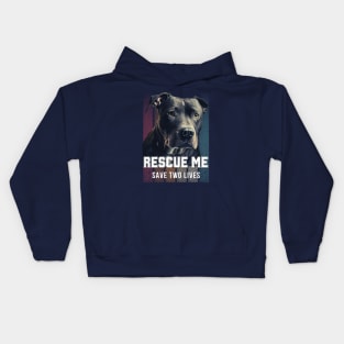 Rescue me - Save two lives Kids Hoodie